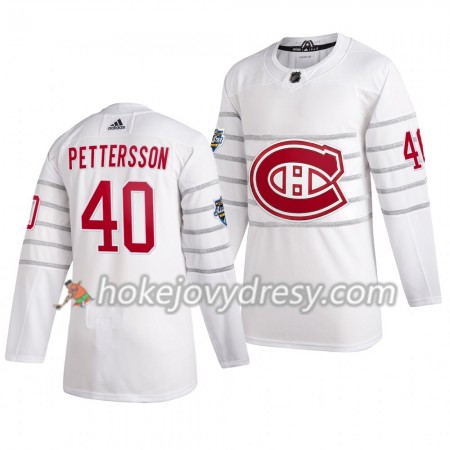 Pánské Hokejový Dres Vancouver Canucks Elias Pettersson 40 Bílá Adidas 2020 NHL All-Star Authentic